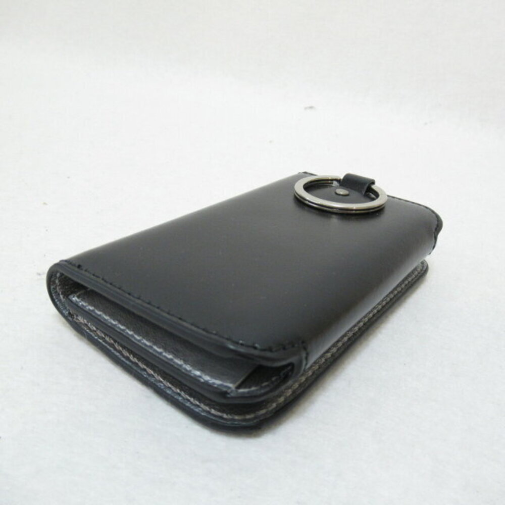 Balenciaga Black Case Key Leather Keychains Accessories View 6